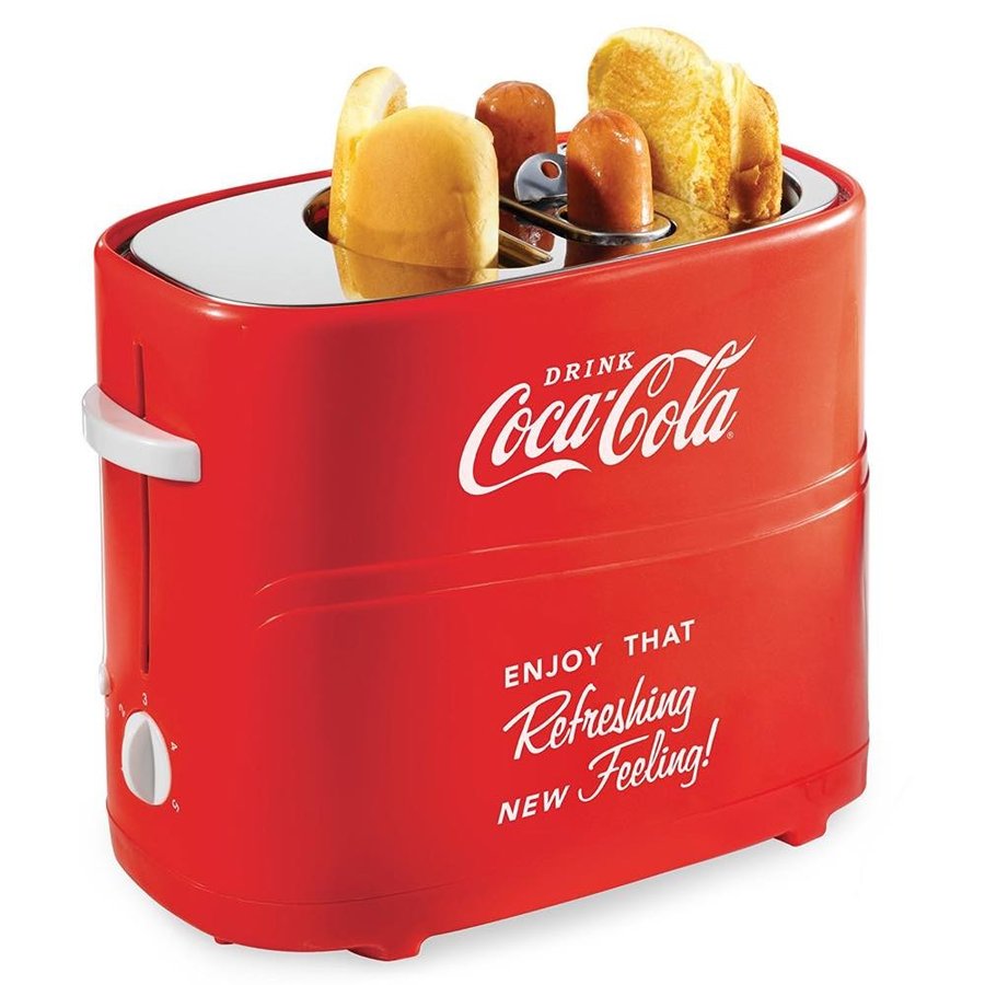 レトロ風 コカ・コーラ ホットドッグ トースター Nostalgia Coca-Cola ソーセージ バンズ トースト