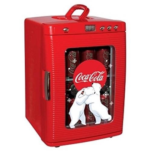 コカコーラ Coka Cola コーラデザイン ミニ冷蔵庫 ポータブル冷蔵庫 28缶容量 LED Display