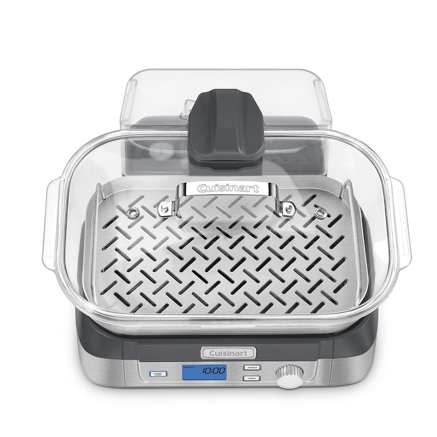 クイジナート Cuisinart STM-1000 ステンレス製 スチーマー 蒸し器 再加熱機能 ガラス製 アメリカキッチン家電