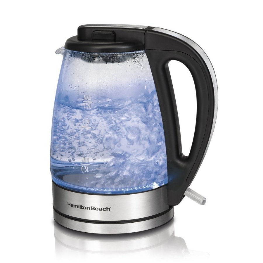 ハミルトンビーチ Hamilton Beach 電気ケトル 40865 Glass Electric Kettle, 1.7-Liter アメリカキッチン家電