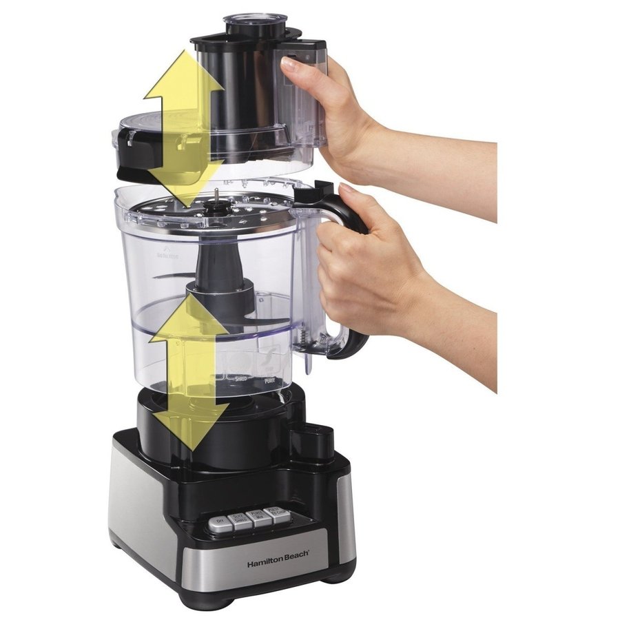 ハミルトンビーチ Hamilton Beach フードプロセッサー 70725A 12-Cup Stack and Snap Food Processor アメリカキッチン家電