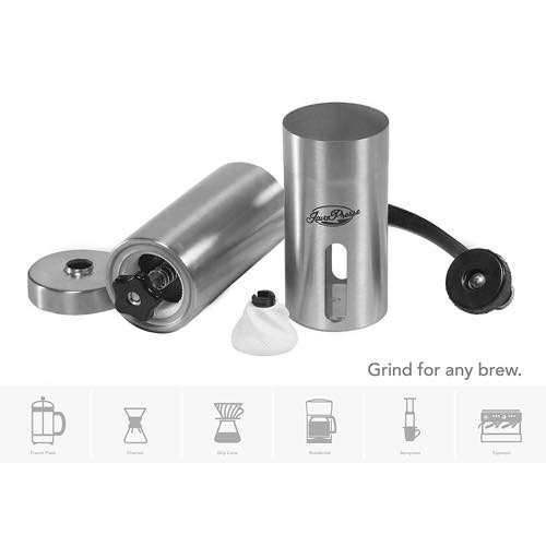 ジャバプレス JavaPresse コーヒーグラインダー コーヒーミル 珈琲豆 Manual Coffee Grinder ステンレス Brushed Stainless アメリカキッチン家電