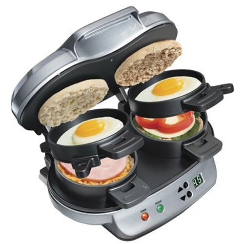 サンドイッチメーカー 1度に2個分 焼ける Hamilton Beach ハミルトンビーチ ホットサンドメーカー マフィン