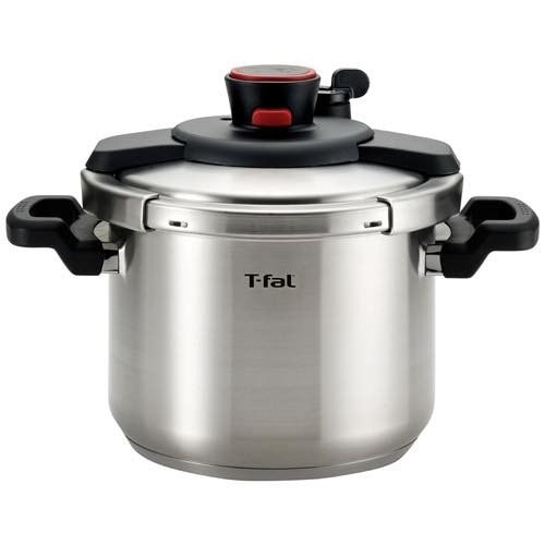 ティファール T-fal P45007 Clipso ステンレス鋼 食器洗い機 セーフ 圧力鍋 調理器具 6.3 クォート 電気圧力鍋 シルバー アメリカキッチン家電