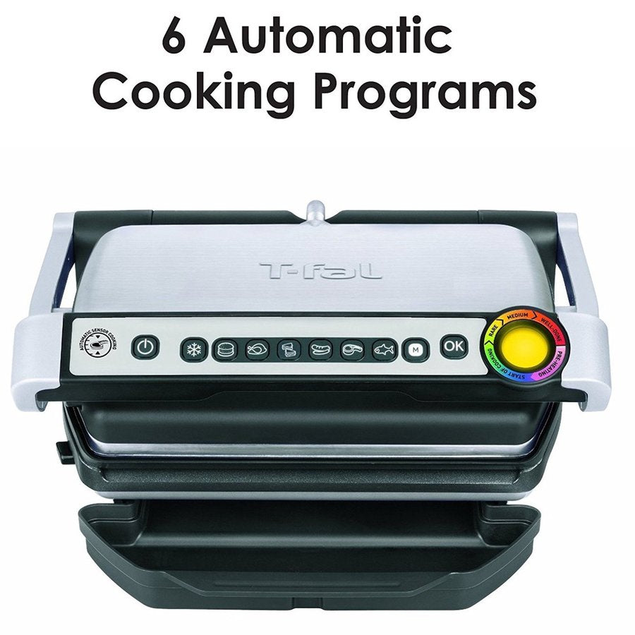 ティファール T-fal 電気グリル ホットプレート 卓上コンロ GC702D Indoor Electric Grill 屋内用 Silver アメリカキッチン家電