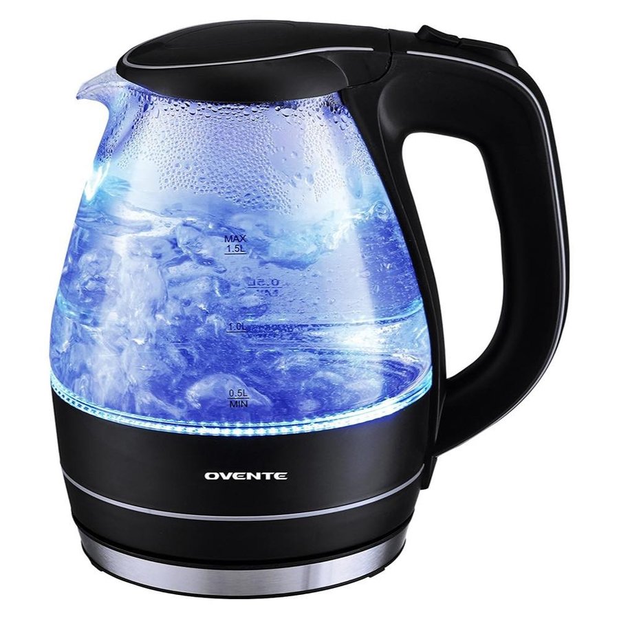オヴェンテ Ovente 電気ケトル 電気やかん エレクトリックケトル KG83B 1.5L Glass Electric Kettle Black アメリカキッチン家電