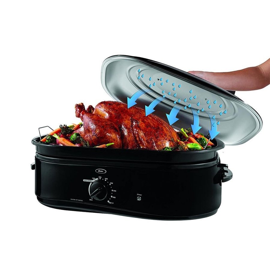 オスター Oster ロースターオーブン CKSTRS18-BSB グリルパン 18-Quart Roaster Oven Black Finish アメリカキッチン家電