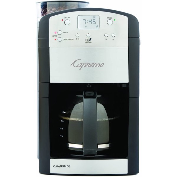 カプレッソ 10カップコーヒーメーカー Capresso 464.05 グラインダー&ガラスカラフ付き
