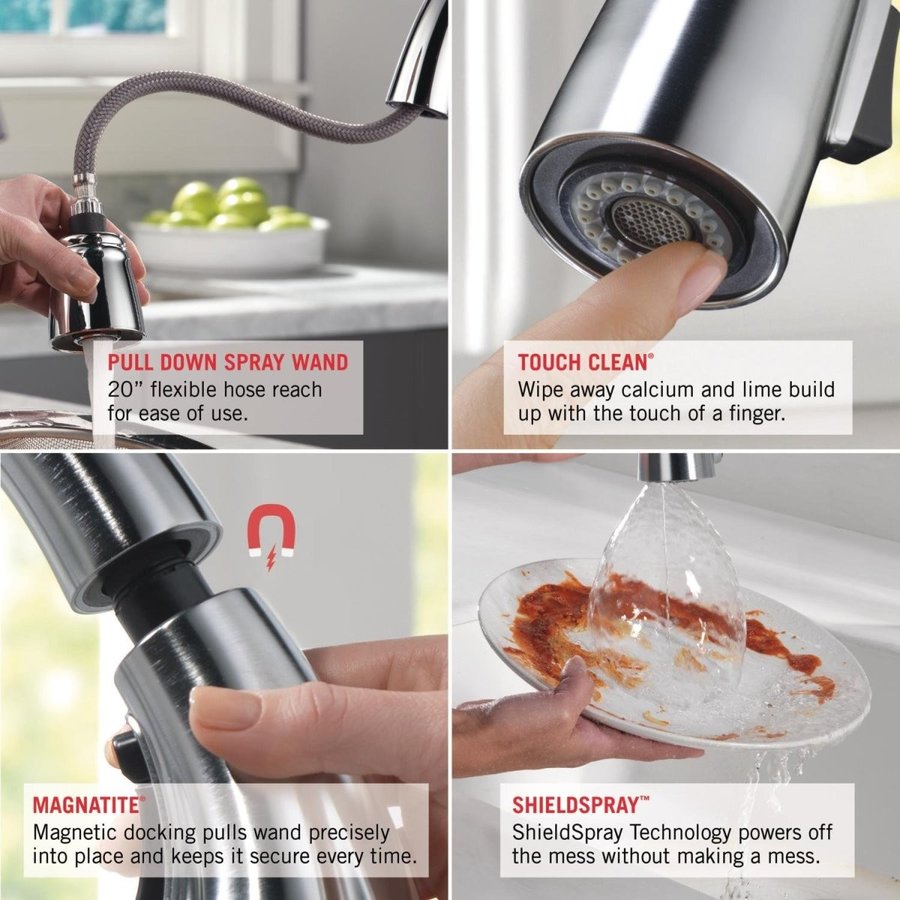 デルタフォーシット DELTA キッチン蛇口 FAUCET 9178-AR-DST アメリカキッチン雑貨