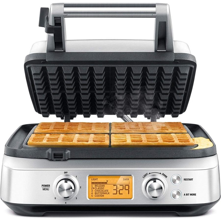 ブレビル Breville BWM640XL 4スライス ワッフルメーカー シルバー