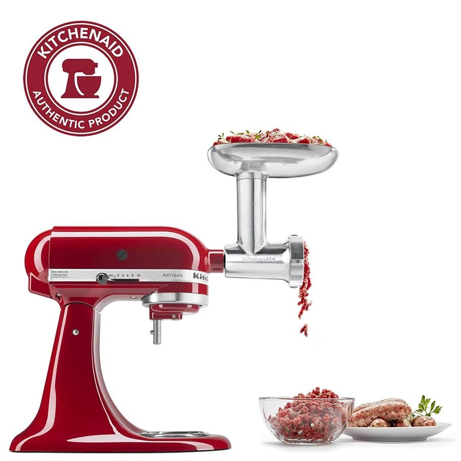 キッチンエイド メタル食品グラインダーアタッチメント KitchenAid KSMMGA シルバー