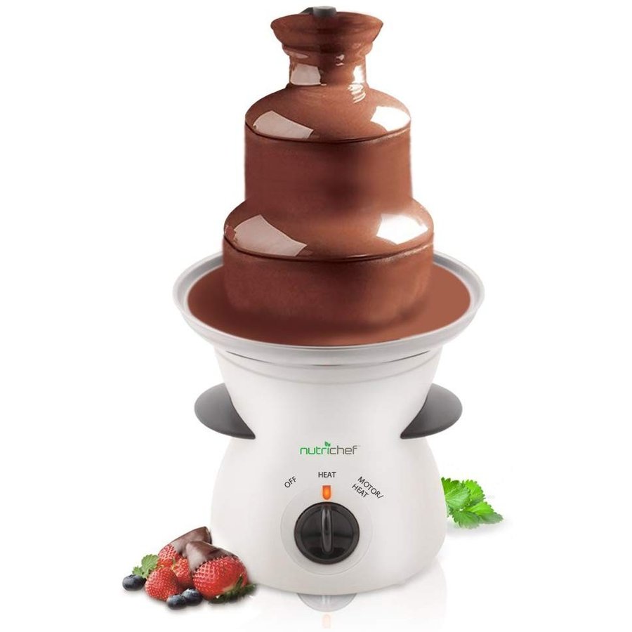 チョコレートファウンテン NutriChef PKFNMK16 噴水 フォンデュ 保温 ディップ