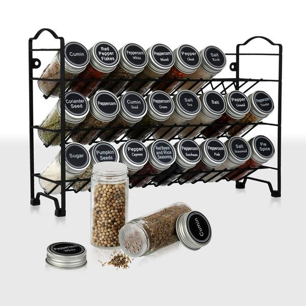 スパイス瓶24セット SWOMMOLY 収納スタンド付き