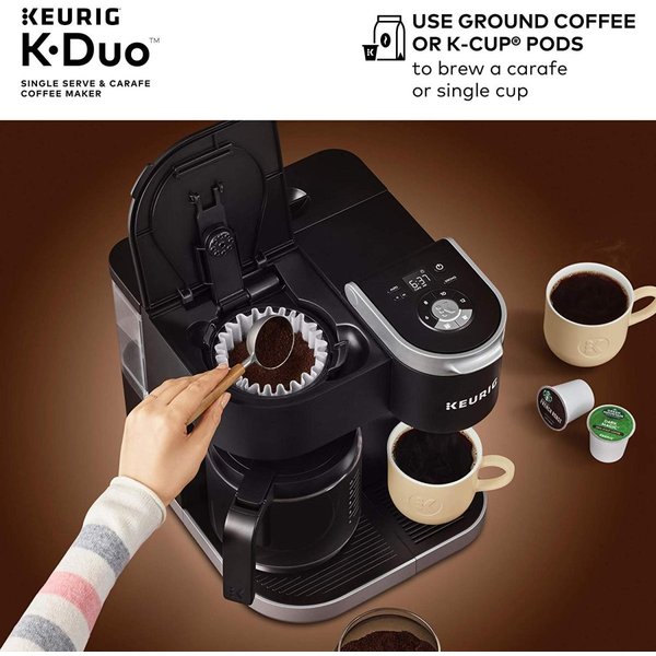 キューリグ コーヒーメーカー Keurig デュオ シングルカップ ポッド 2通り 粉砕コーヒー