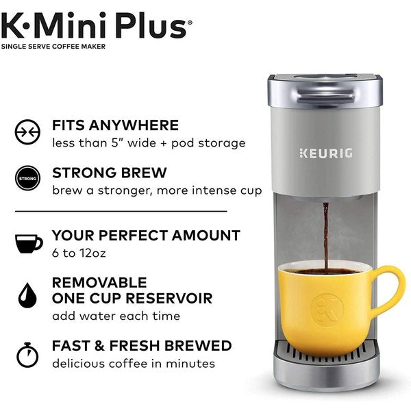 キューリグ コーヒーメーカー Keurig コンパクト シングルカップ お茶 メーカーグレー