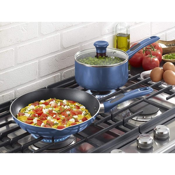 ティファール 調理器具セット T-FAL B037SE64 テフロン加工 14個入り ブルー