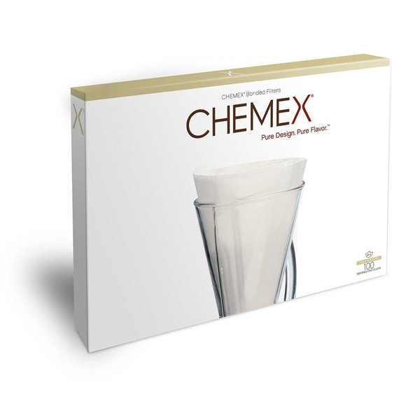 ケメックス コーヒーフィルター Chemex FP2 13インチ 半円 100枚入り ナチュラル