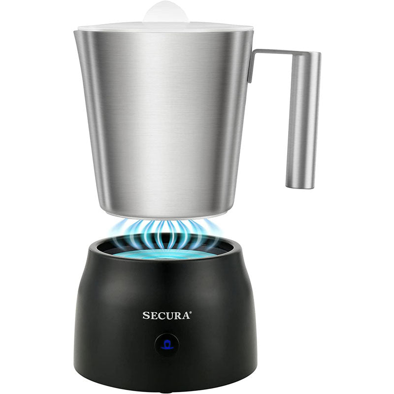 Secura ミルクフォーマー ふわふわ泡 電動ミルク泡立て器 泡だて器 カプチーノ ラテ ミルクスチーマー家庭用