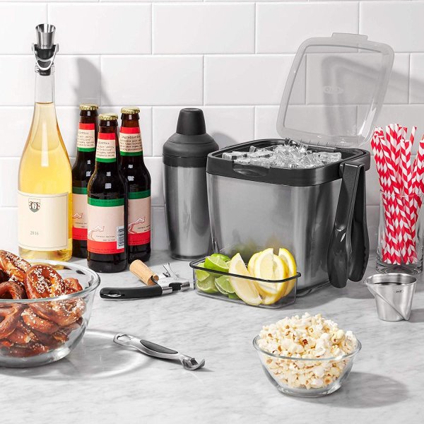 オクソー アイスバケツ OXO 11169200 トング付き トレイ アイスペール 2重構造