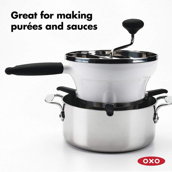 オクソー フードミル OXO 1071478 こし器 回転式 手動 ステンレス 替えディスク付き