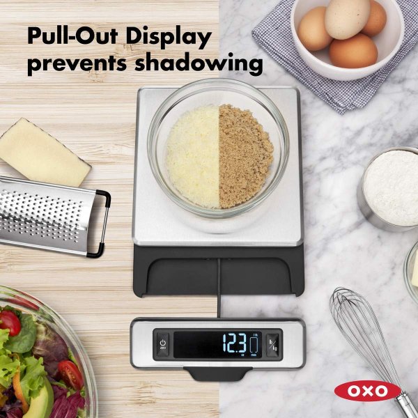オクソー クッキングスケール OXO 11214800 引き出すディスプレイ付き ステンレス 計量器