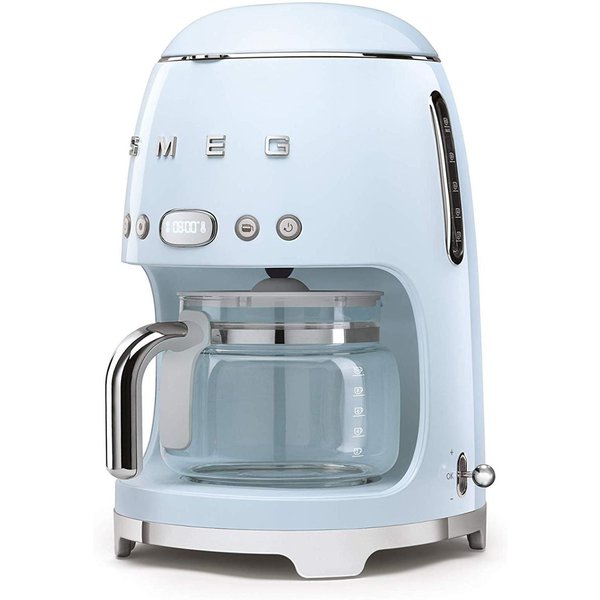 スメッグ コーヒーメーカー SMEG レトロデザイン ドリップフィルター 10カップ パステルブルー
