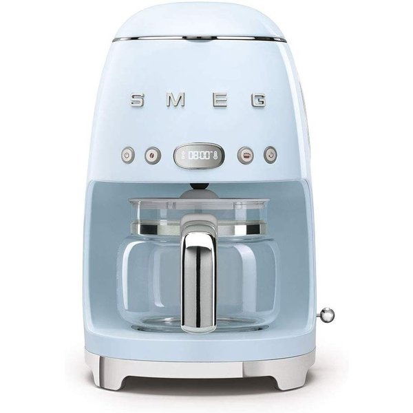 スメッグ コーヒーメーカー SMEG レトロデザイン ドリップフィルター 10カップ パステルブルー