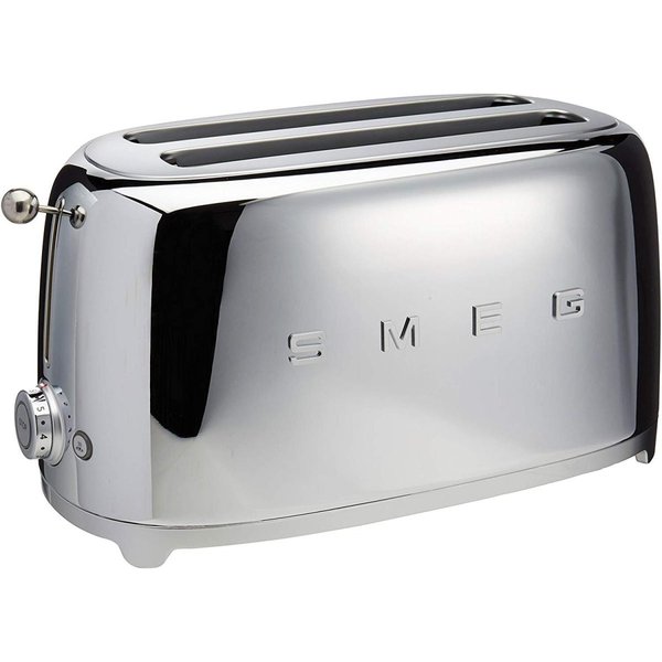 スメッグ トースター SMEG TSF02SSUS レトロデザイン 4スライス トースト クローム