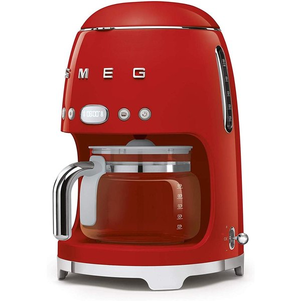 スメッグ コーヒーメーカー SMEG レトロデザイン ドリップフィルター 10カップ レッド
