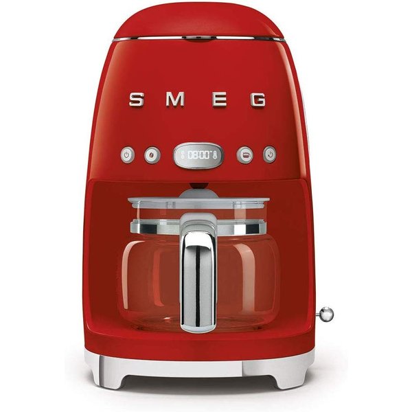 スメッグ コーヒーメーカー SMEG レトロデザイン ドリップフィルター 10カップ レッド