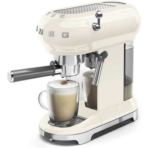 スメッグ エスプレッソメーカー SMEG ECF01CRUS コーヒーマシーン レトロ クリーム