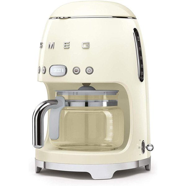 スメッグ コーヒーメーカー SMEG レトロデザイン ドリップフィルター 10カップ クリーム