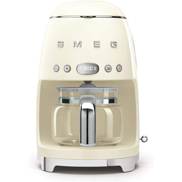 スメッグ コーヒーメーカー SMEG レトロデザイン ドリップフィルター 10カップ クリーム