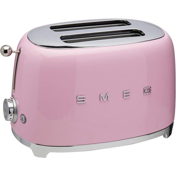スメッグ トースター SMEG TSF01PKUS レトロデザイン 2スライス トースト ピンク