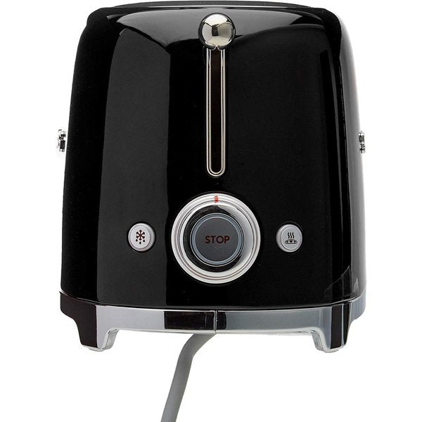 スメッグ トースター SMEG TSF01BLUS レトロデザイン 2スライス トースト ブラック