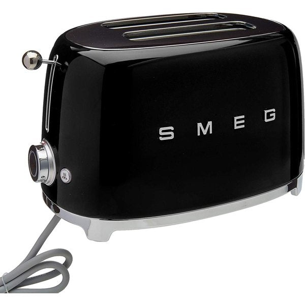 スメッグ トースター SMEG TSF01BLUS レトロデザイン 2スライス トースト ブラック