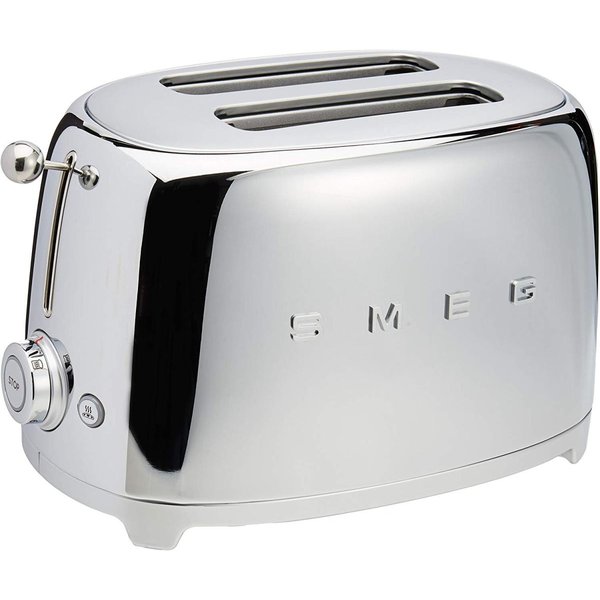 スメッグ トースター SMEG TSF01SSUS レトロデザイン 2スライス トースト クローム