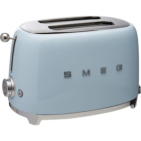 スメッグ トースター SMEG TSF01PBUS レトロデザイン 2スライス トースト ブルー