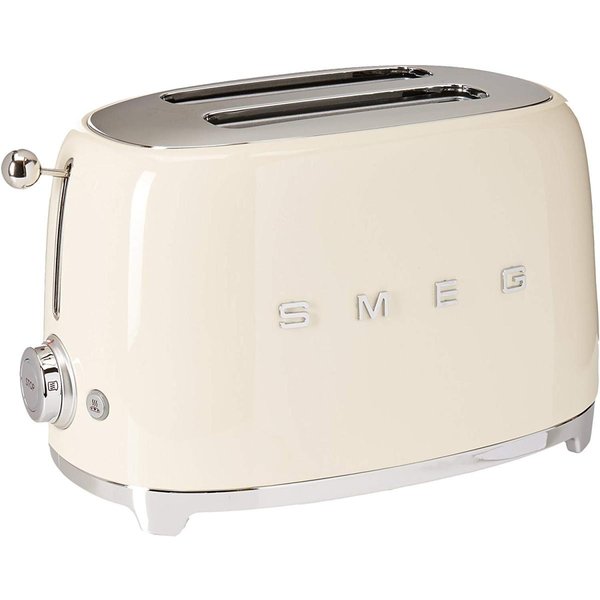 スメッグ トースター SMEG TSF01CRUS レトロデザイン 2スライス トースト クリーム
