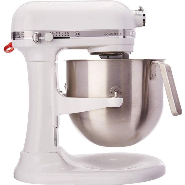 キッチンエイド スタンドミキサー KitchenAid KSM8990WH 業務用 8クォートミキサー500W静音モーター・10段階スピード・大型ステンレスボウル装備