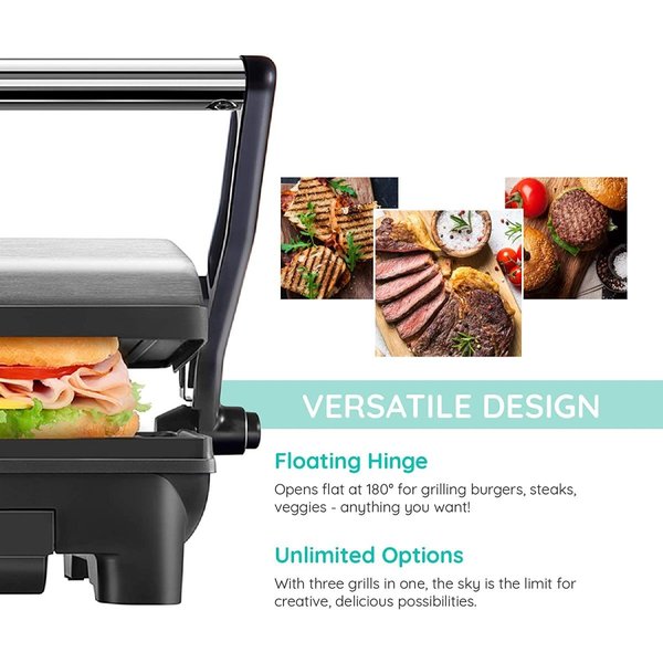 ニューハウスキッチン 電気グリル NewHouseKitchen パニーニ ホットサンドメーカー