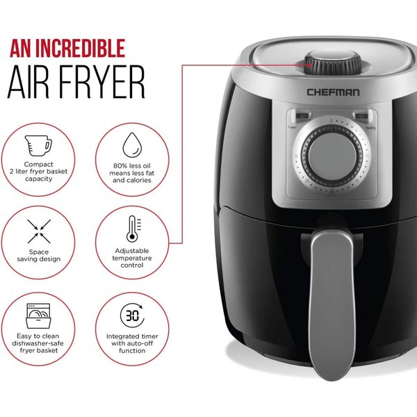 エアフライヤー Chefman TurboFry 2 Liter Air Fryer