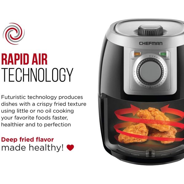 エアフライヤー Chefman TurboFry 2 Liter Air Fryer