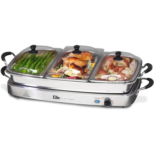 業務用 ビュッフェサーバー 食品ウォーマー 料理 保温 鍋 Elite Platinum ビュッフェ式