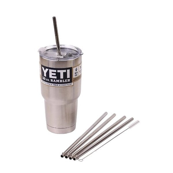 【YETI】タンブラー用ストロー ストローホール フタ Stainless