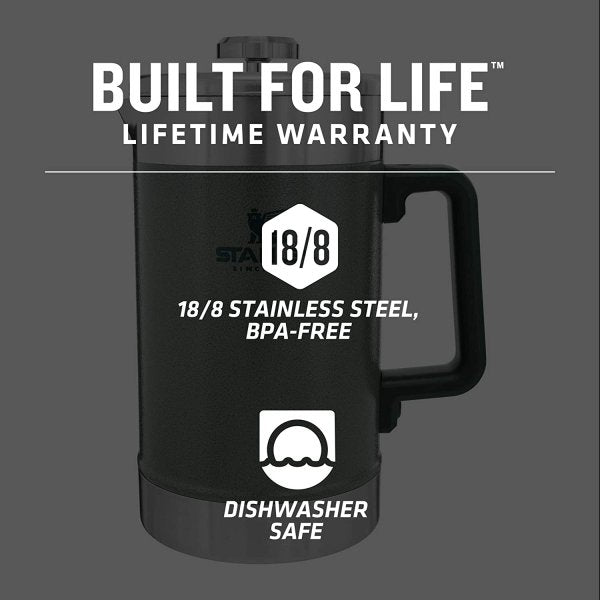 スタンレー 広口コーヒープレス Stanley 10-02888-007 ハンマートーングリーン