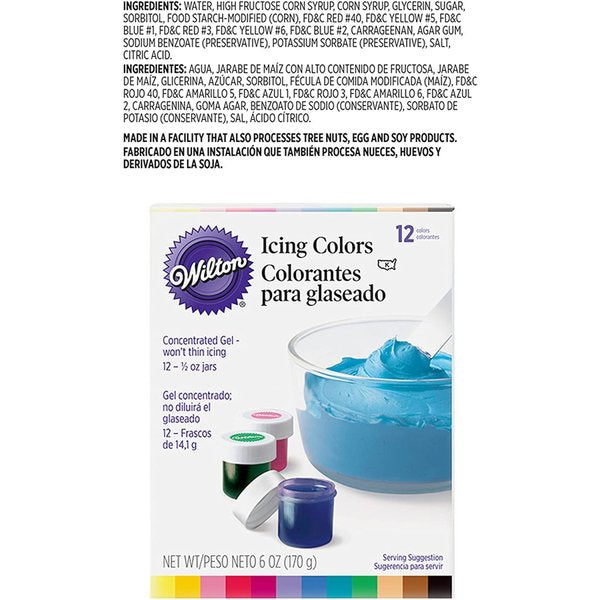 ウィルトン アイシングカラー Wilton 601-5580 12個食用色素セット
