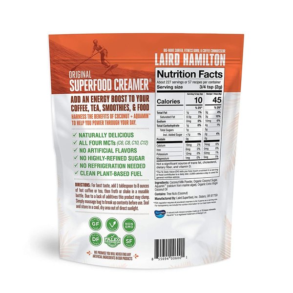 コーヒークリーマーパウダー Laird Superfood ビーガンオリジナル