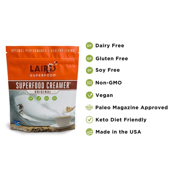 コーヒークリーマーパウダー Laird Superfood ビーガンオリジナル