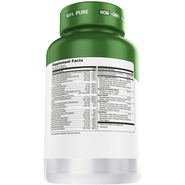 ホールフードマルチビタミンカプセル Herbtonics ビーガン&非GMO